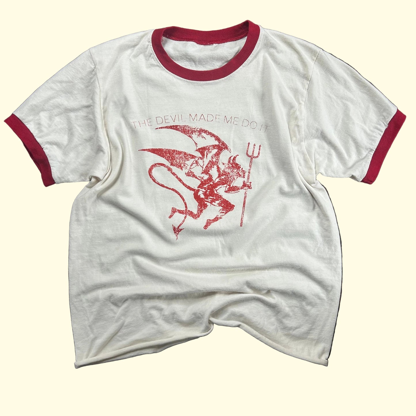 Red Devil Ringer Tee