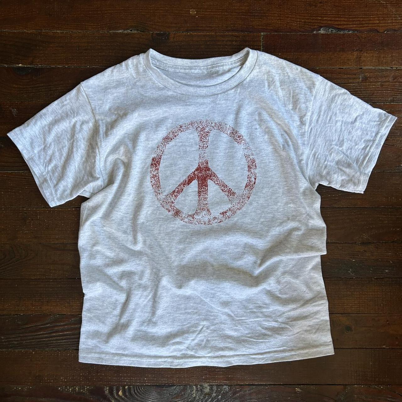 Maroon Peace Tee