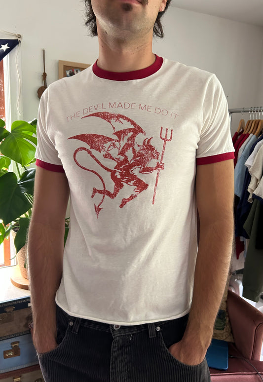 Red Devil Ringer Tee