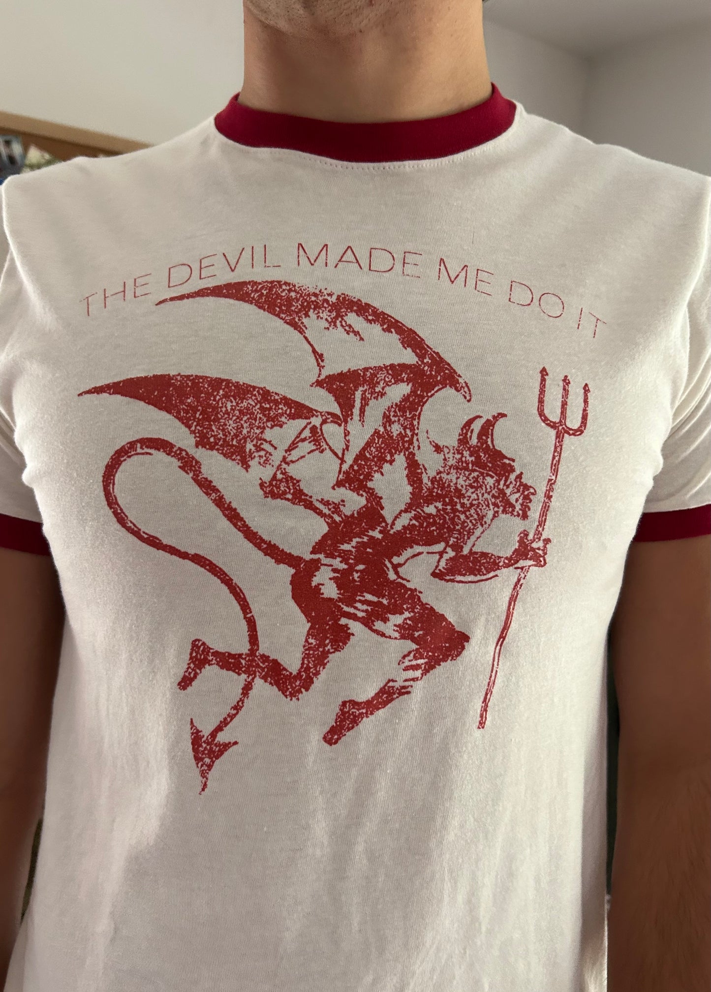 Red Devil Ringer Tee