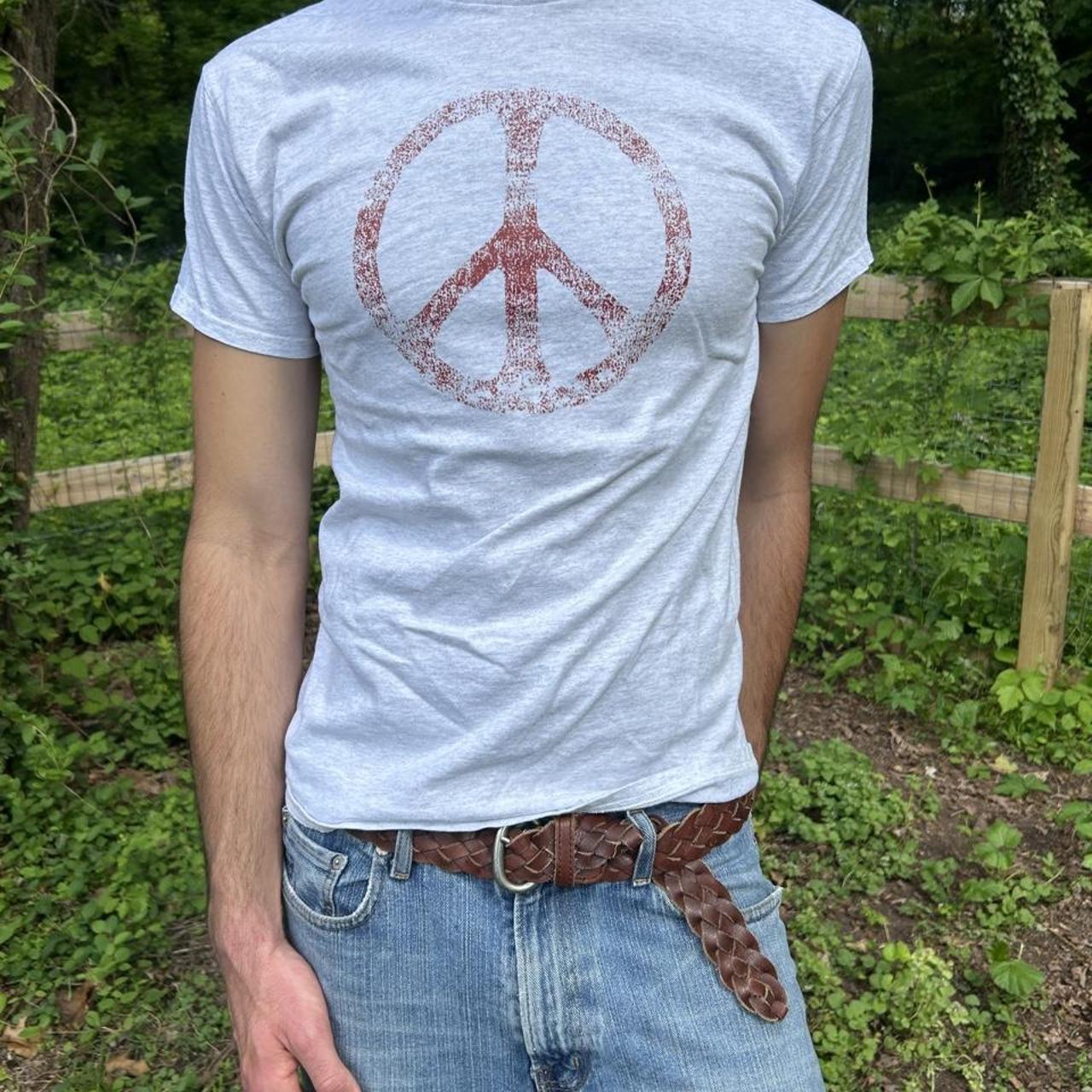 Maroon Peace Tee