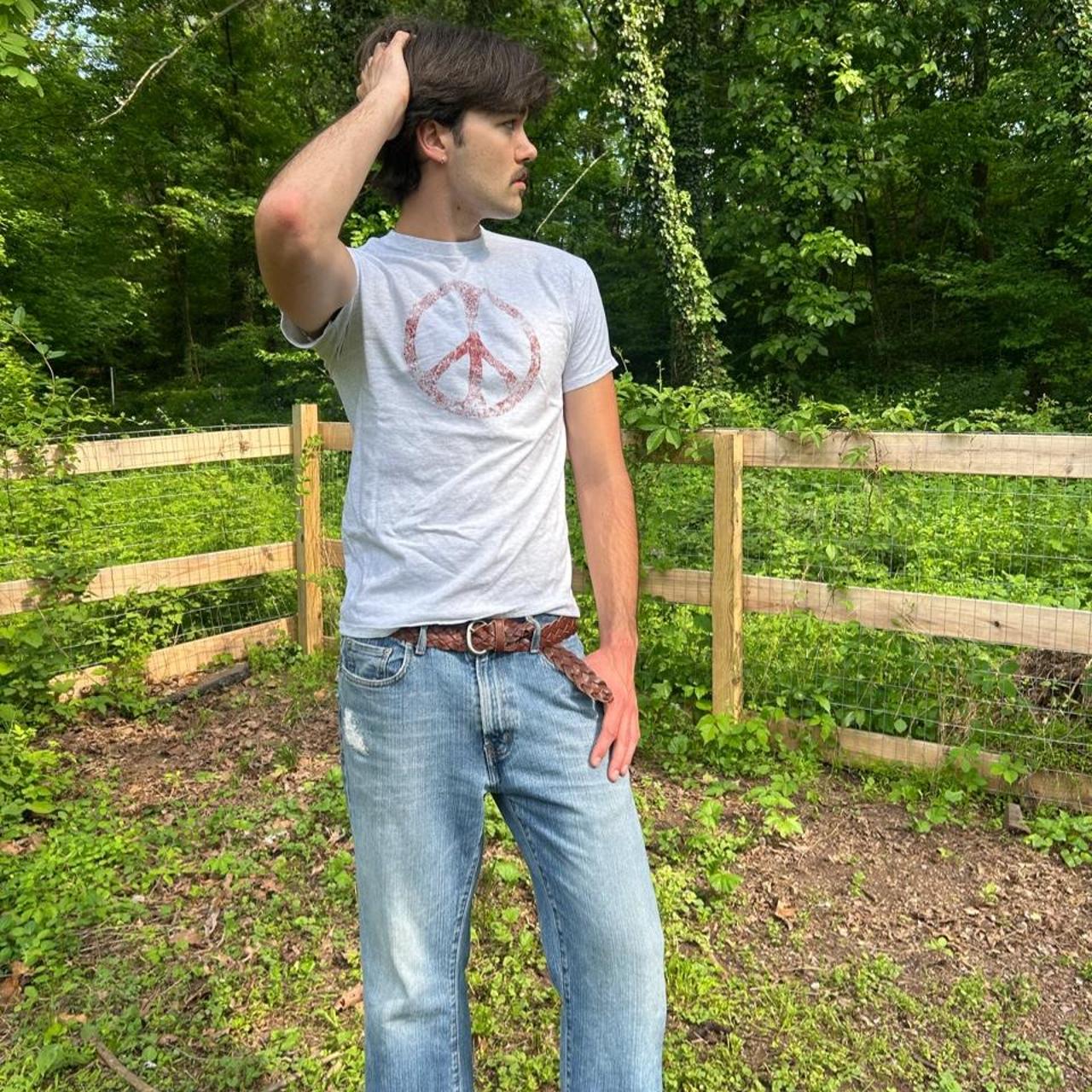 Maroon Peace Tee