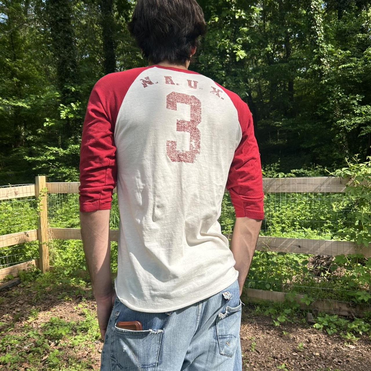 NAUX Red Raglan Tee