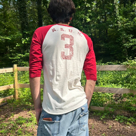 NAUX Red Raglan Tee